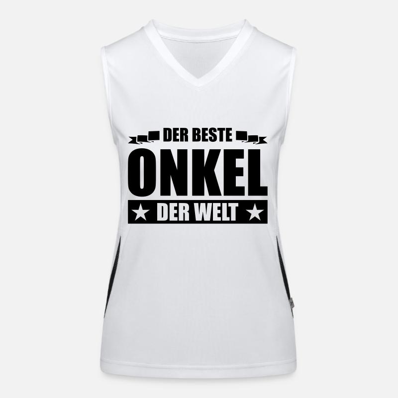 beste onkel Funktionelles Kontrast-Tank Top für Frauen