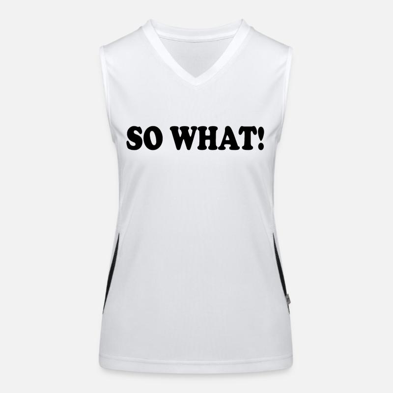 So what Women's Functional Contrast Tank Top