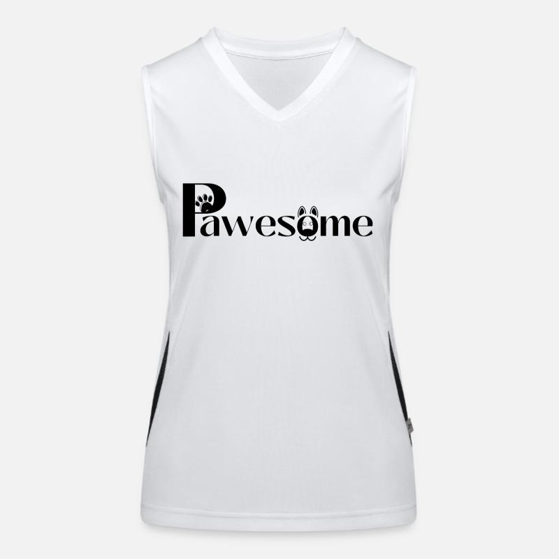 (P)awesome 🐶 Funktionelles Kontrast-Tank Top für Frauen