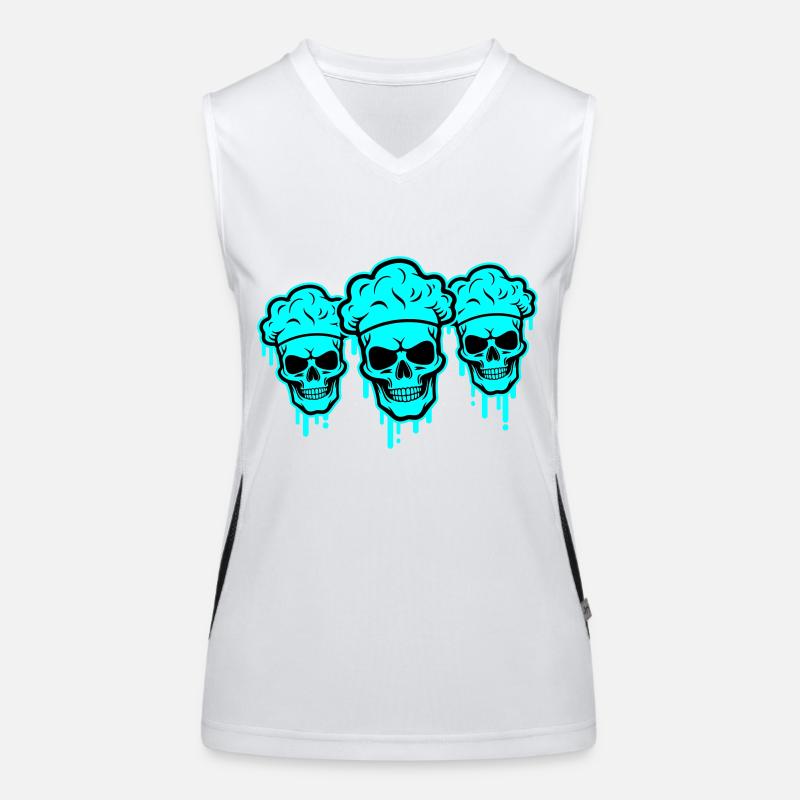 Chef Squelette Débardeur respirant contrasté Femme