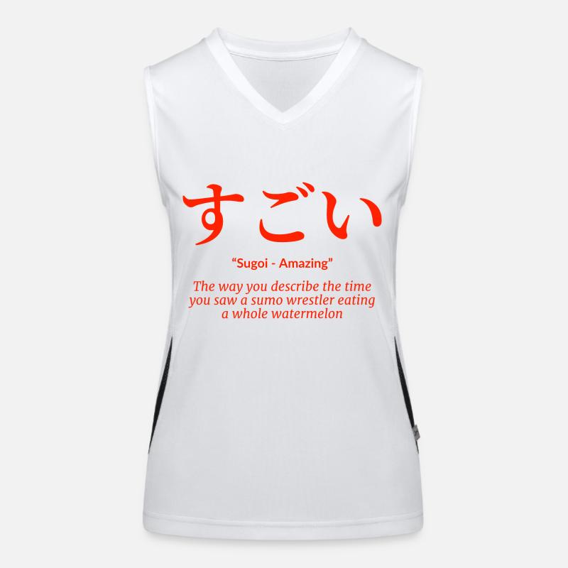Japan Sprache Funktionelles Kontrast-Tank Top für Frauen