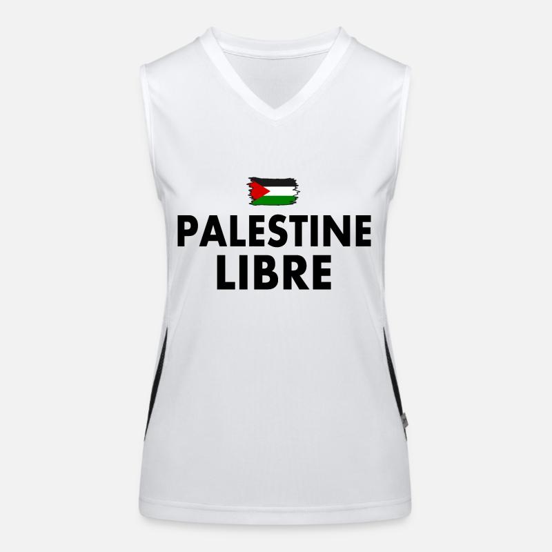 palestine libre Débardeur respirant contrasté Femme