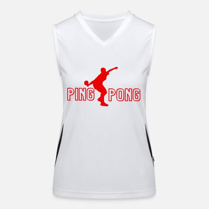 Ping-pong - ping pong gift idea Women's Functional Contrast Tank Top