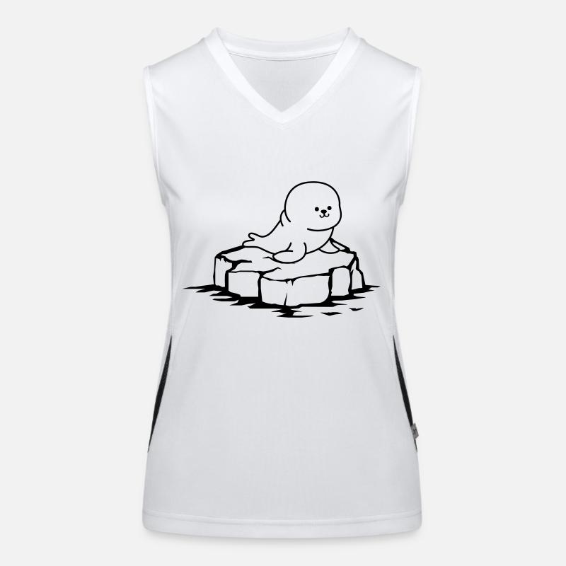 Seal Ice Floe Women's Functional Contrast Tank Top