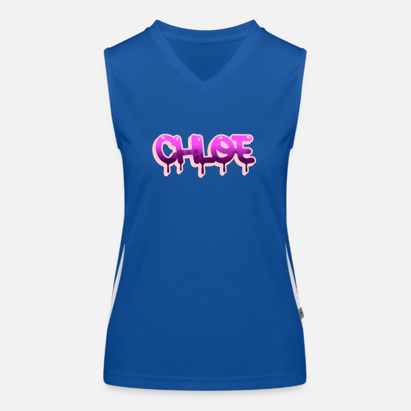 Graffiti name Chloe Women's Functional Contrast Tank Top