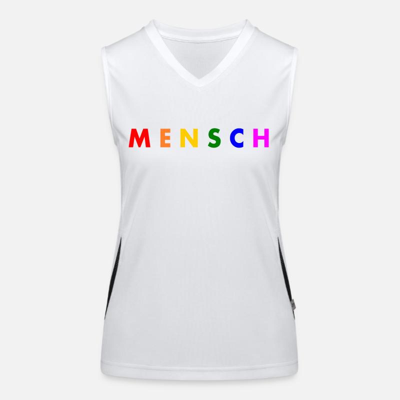 Mensch Funktionelles Kontrast-Tank Top für Frauen
