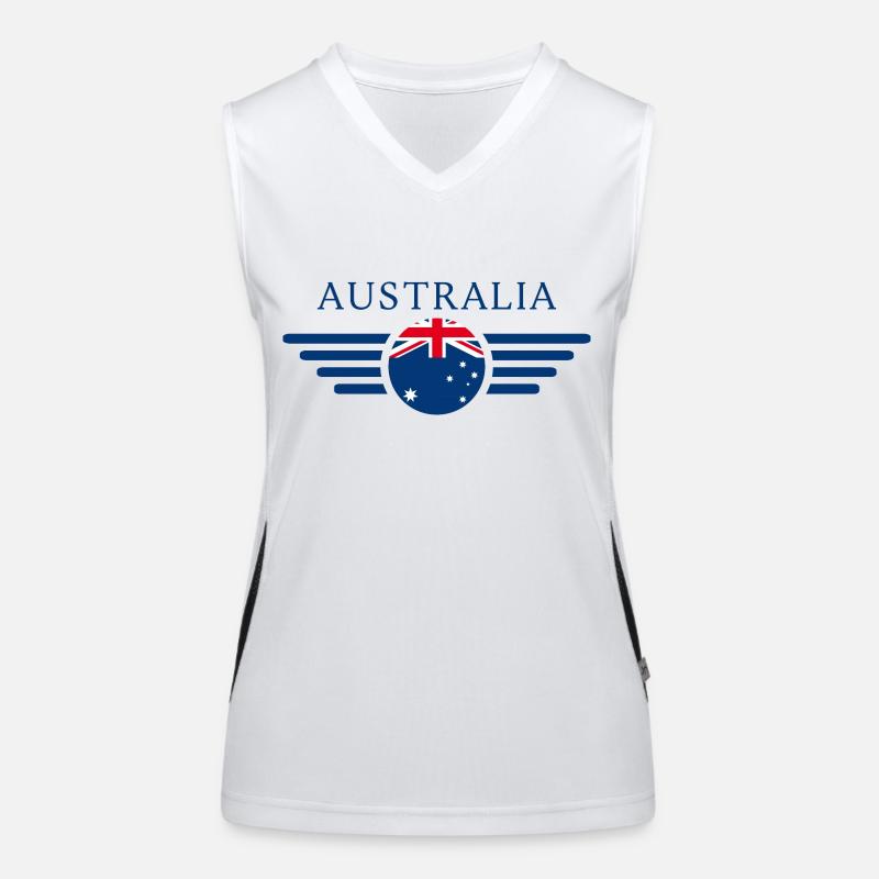 Australien Stil Design T-Shirt Funktionelles Kontrast-Tank Top für Frauen