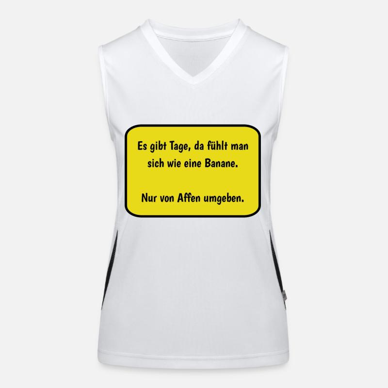 Banane Funktionelles Kontrast-Tank Top für Frauen
