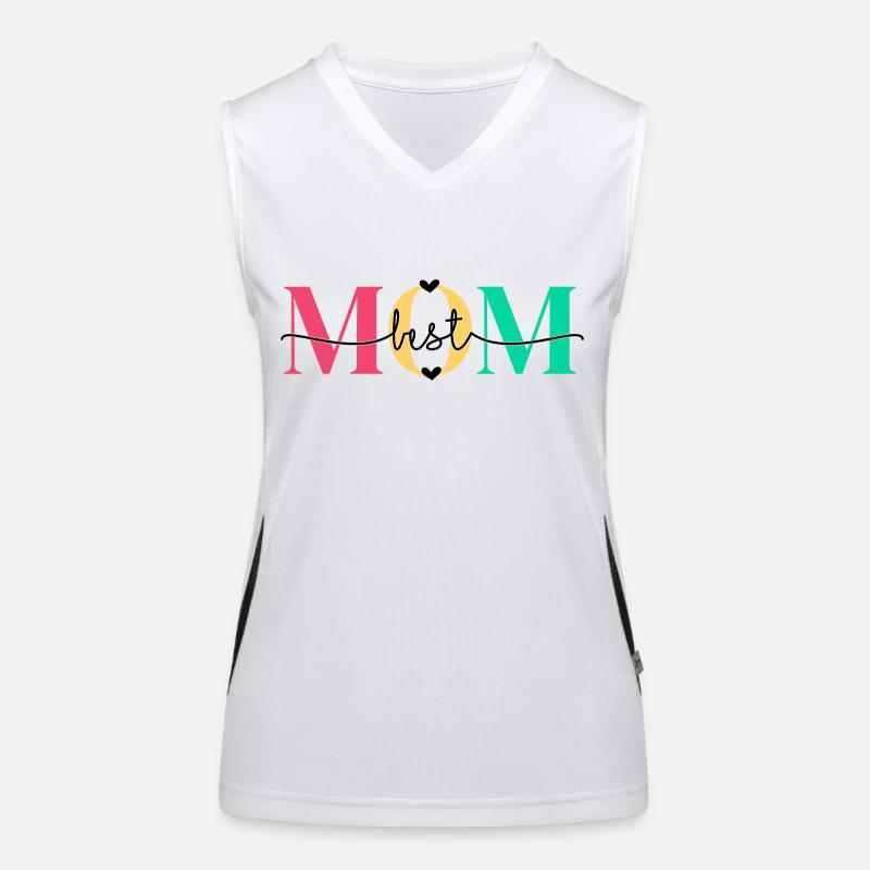 Best Mom colorful 2 Women's Functional Contrast Tank Top