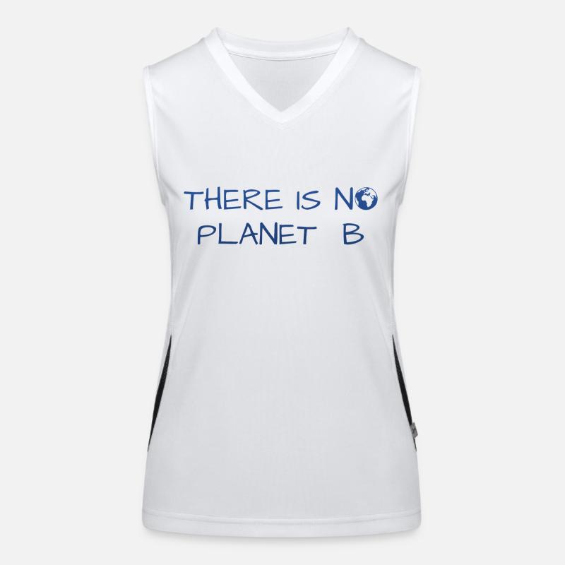 There is no Planet B Funktionelles Kontrast-Tank Top für Frauen