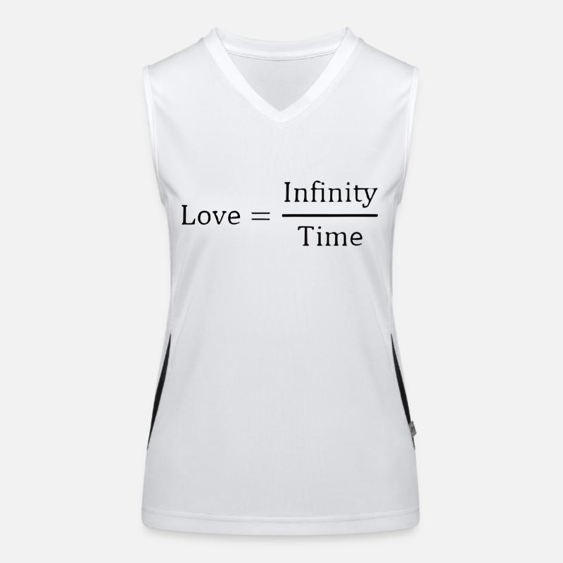 Eternal Love - Women's Functional Contrast Tank Top - white/black