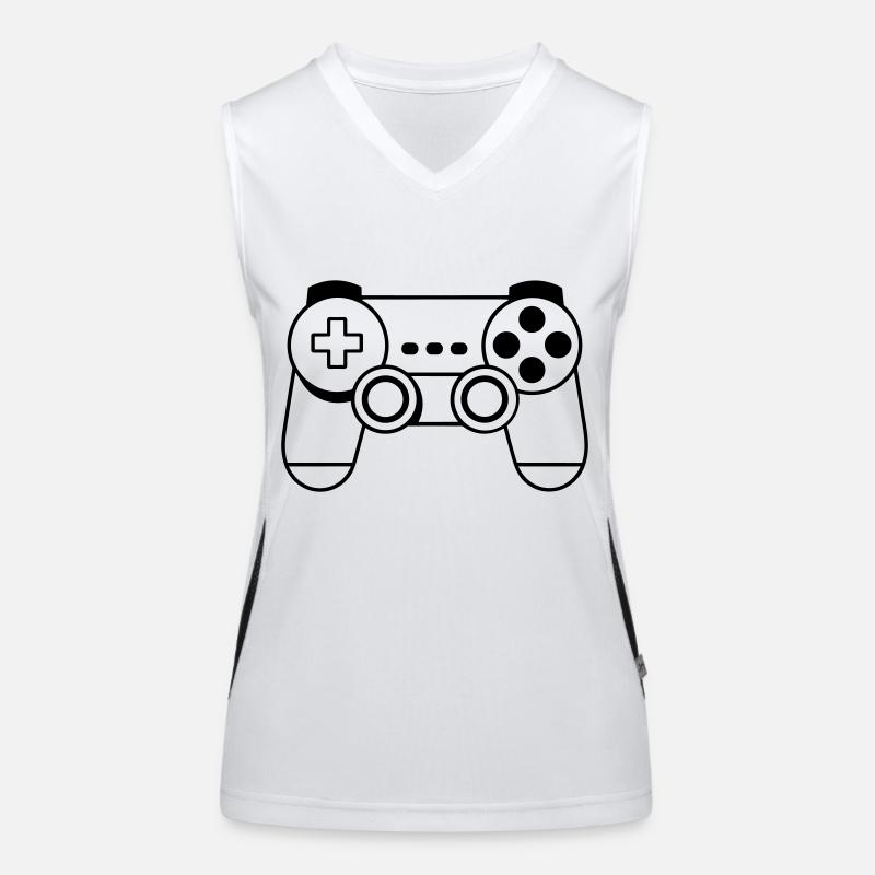 Jeux vidéo manette Débardeur respirant contrasté Femme