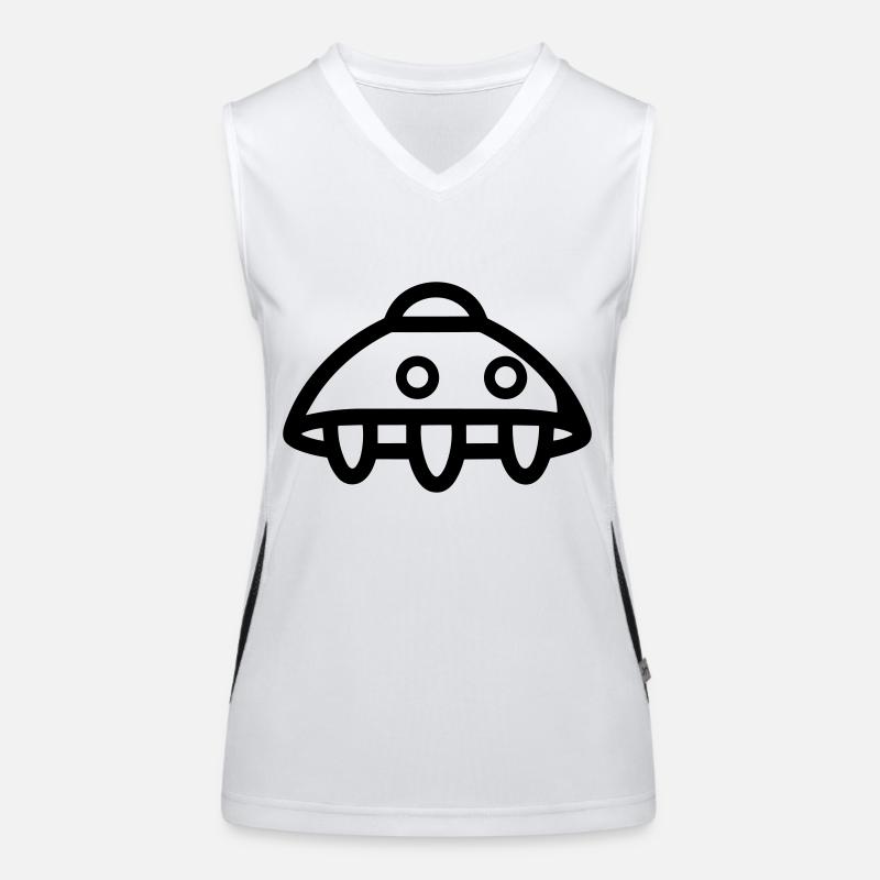 flying saucer Women's Functional Contrast Tank Top