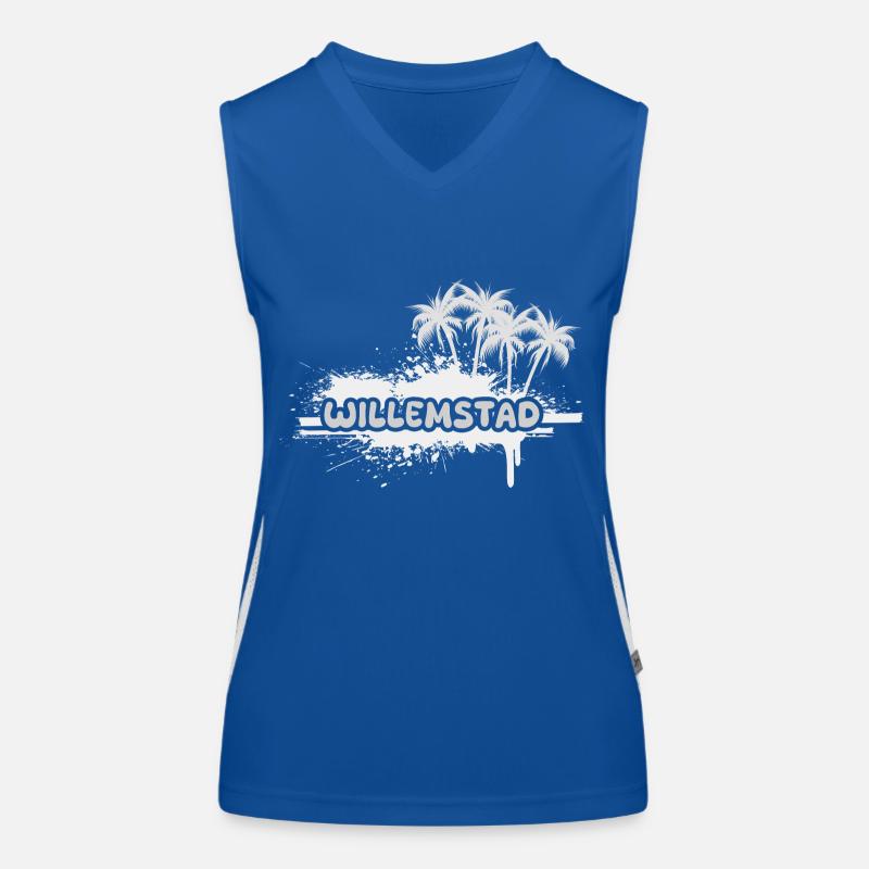 Willemstad as a holiday Women's Functional Contrast Tank Top