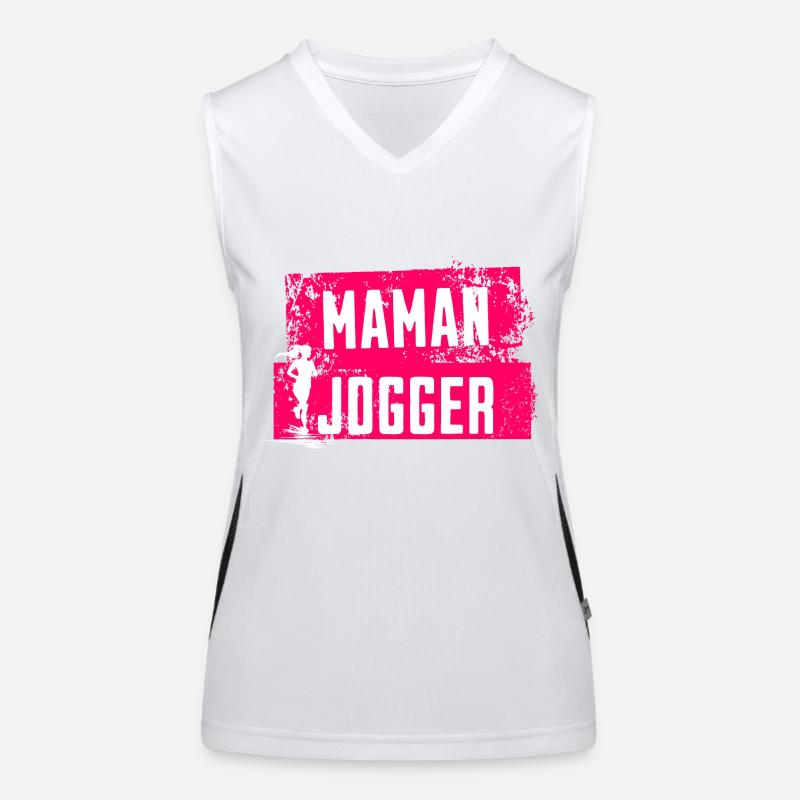 mama jogger Débardeur respirant contrasté Femme