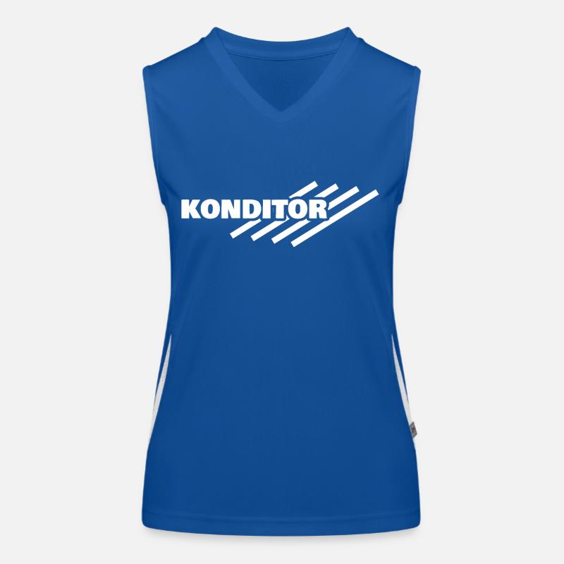 Geschenk für Konditor Funktionelles Kontrast-Tank Top für Frauen