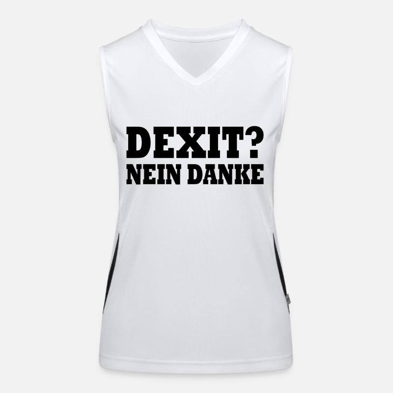 Dexit non merci Débardeur respirant contrasté Femme