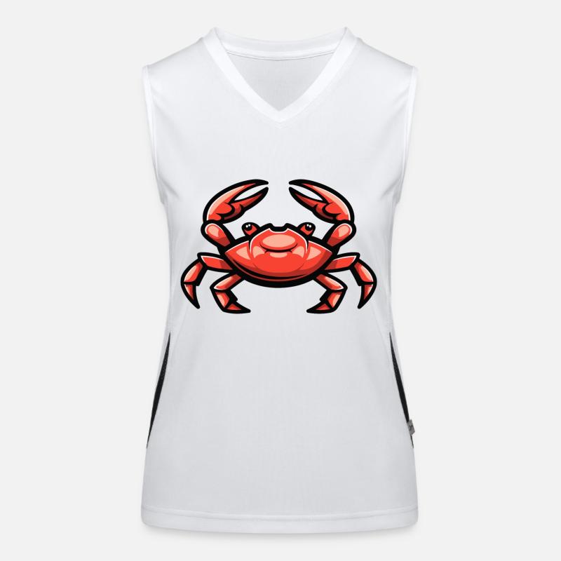 Crab Crab Comic Women's Functional Contrast Tank Top