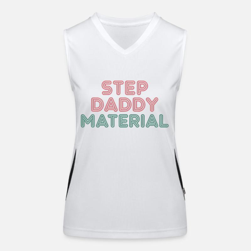 Step Daddy Material 14 Funktionelles Kontrast-Tank Top für Frauen