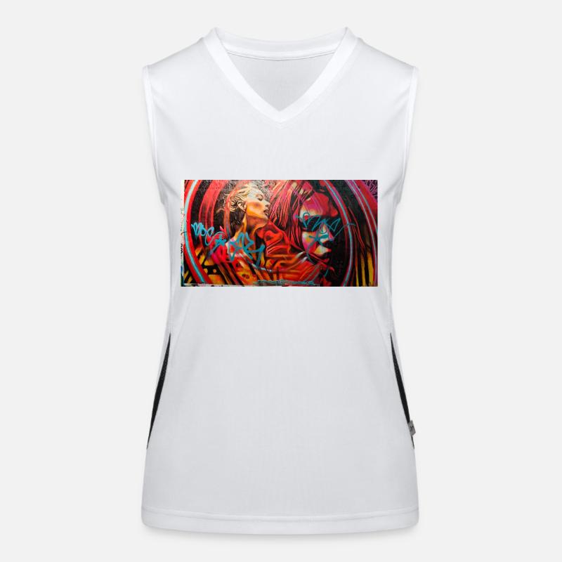 Graffiti World 5 Funktionelles Kontrast-Tank Top für Frauen