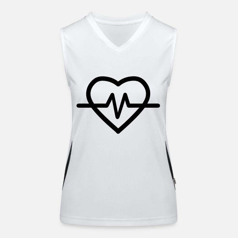 battement de coeur Débardeur respirant contrasté Femme