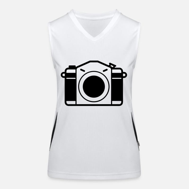 Kamera Funktionelles Kontrast-Tank Top für Frauen