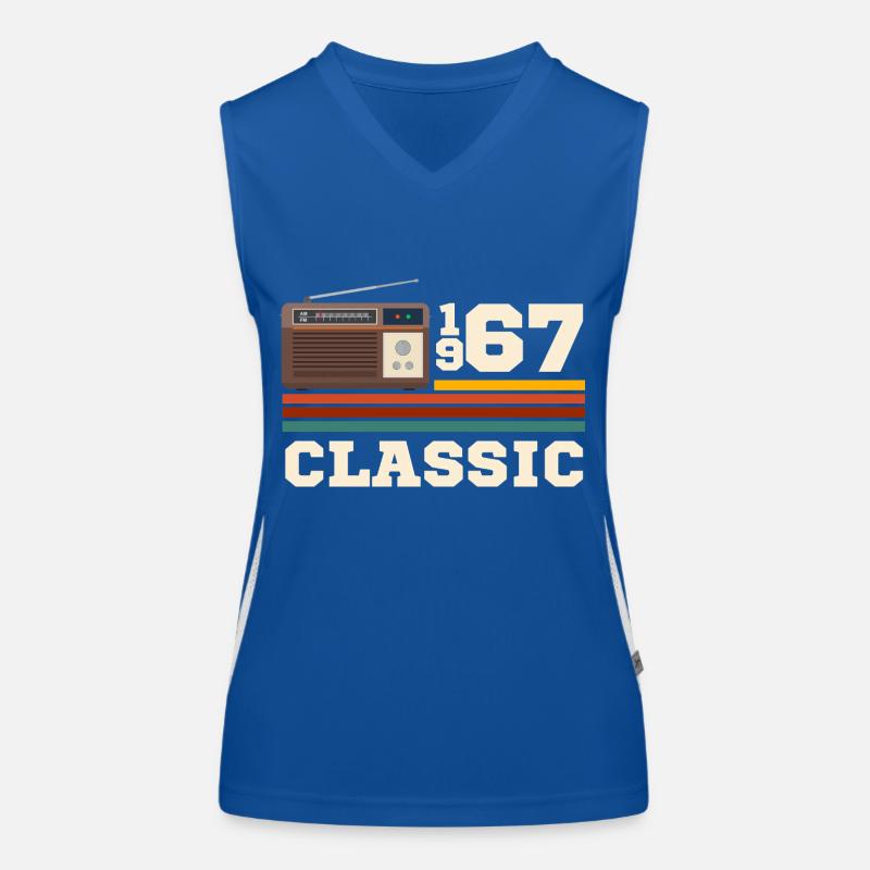 Jubiläum 1967 Retro Klassiker Funktionelles Kontrast-Tank Top für Frauen