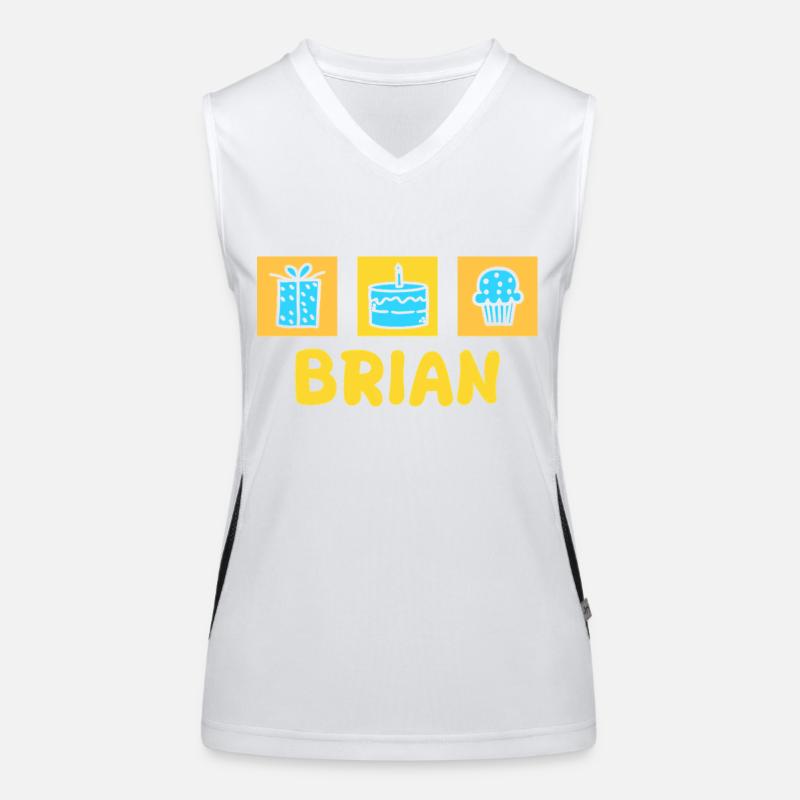 Prénom Brian Débardeur respirant contrasté Femme