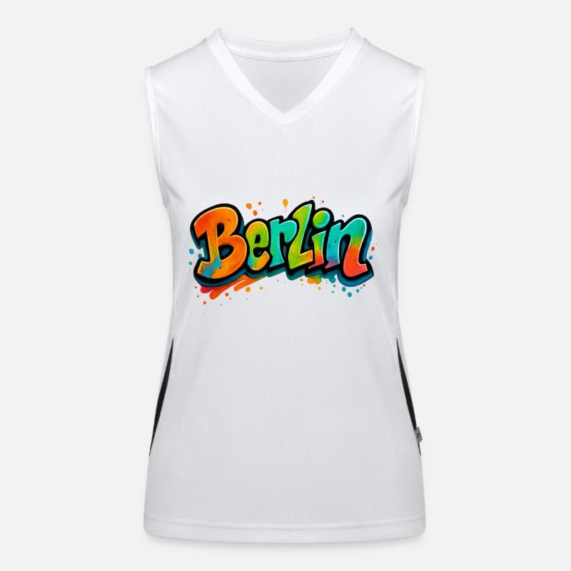 Berlin Funktionelles Kontrast-Tank Top für Frauen