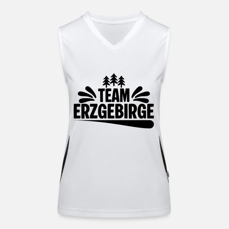 Team Erzgebirge Funktionelles Kontrast-Tank Top für Frauen