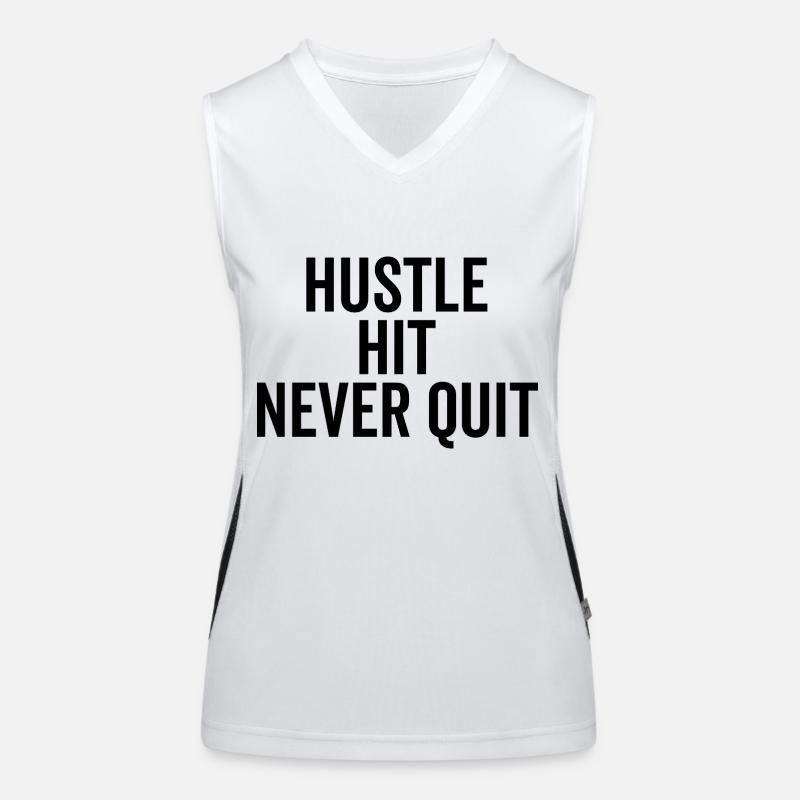Hustle Hit Never Quit Women's Functional Contrast Tank Top