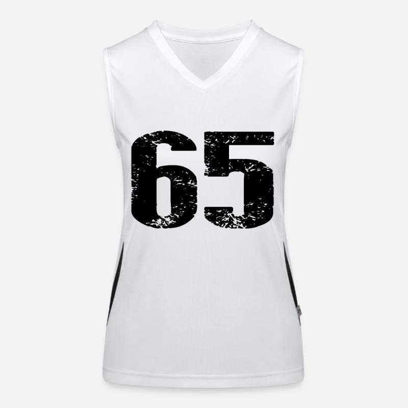 65 Number Jersey Women's Functional Contrast Tank Top