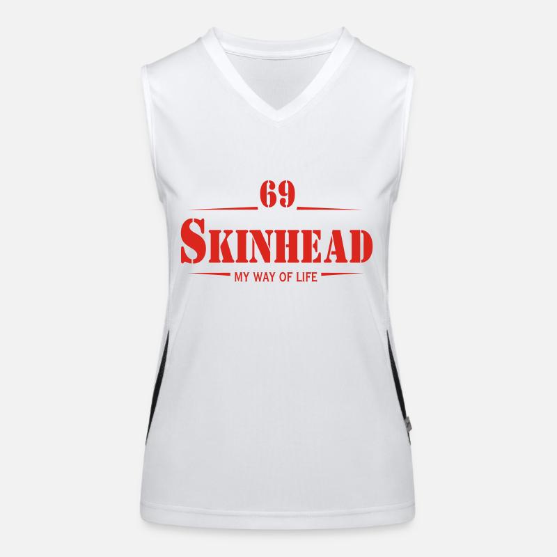 Working Class Skinhead Oi! Antiracist Bootboys My Funktionelles Kontrast-Tank Top für Frauen