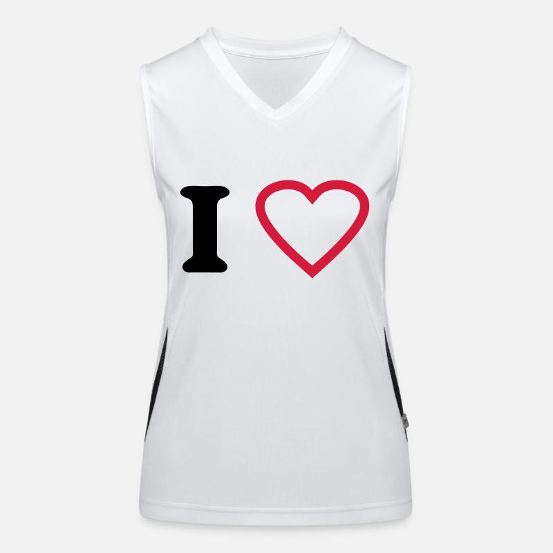 i love Funktionelles Kontrast-Tank Top für Frauen