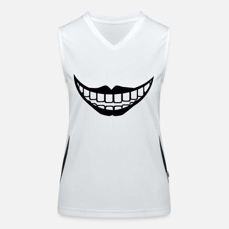 Mund Funktionelles Kontrast-Tank Top für Frauen