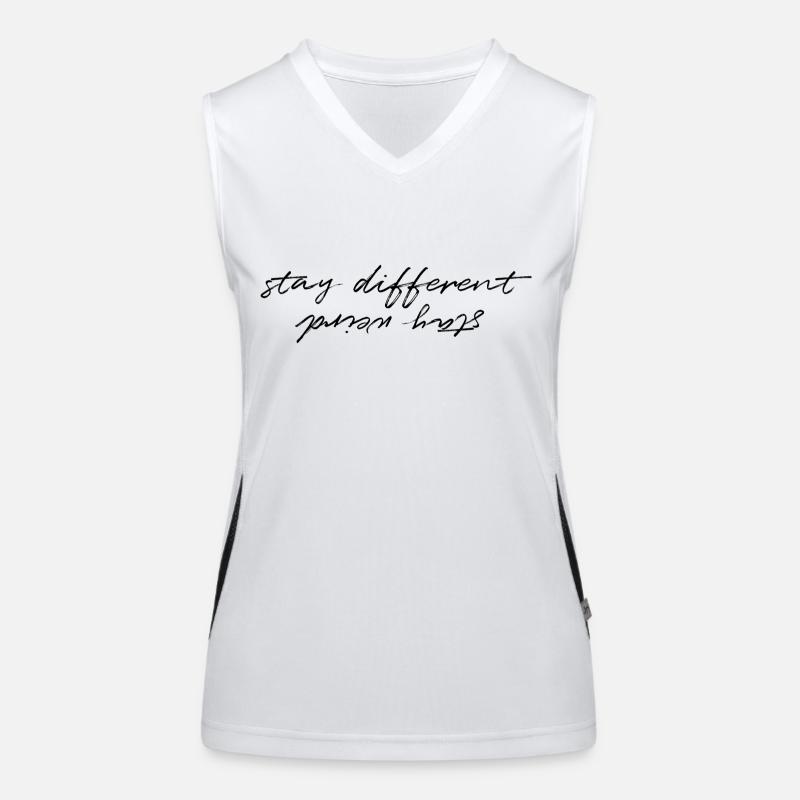 Restez bizarre Débardeur respirant contrasté Femme