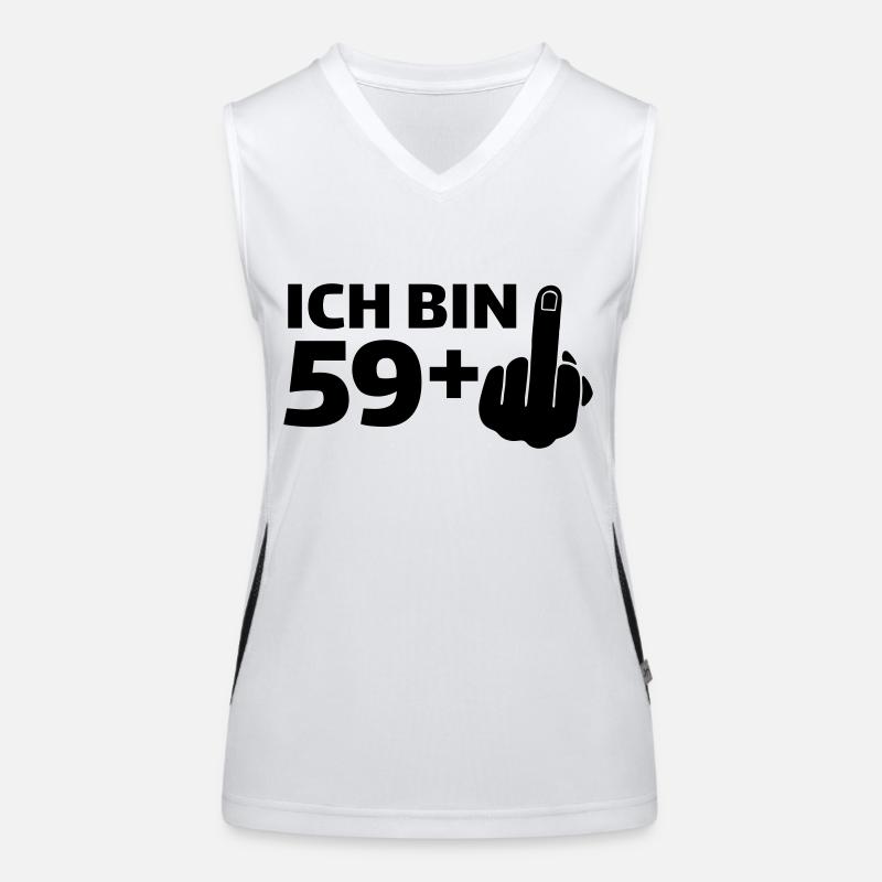 Ich bin 59 plus 1 Funktionelles Kontrast-Tank Top für Frauen