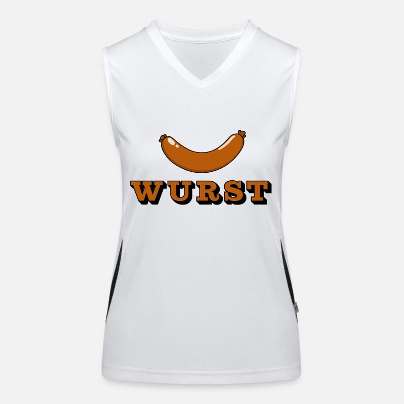 Wurst Funktionelles Kontrast-Tank Top für Frauen