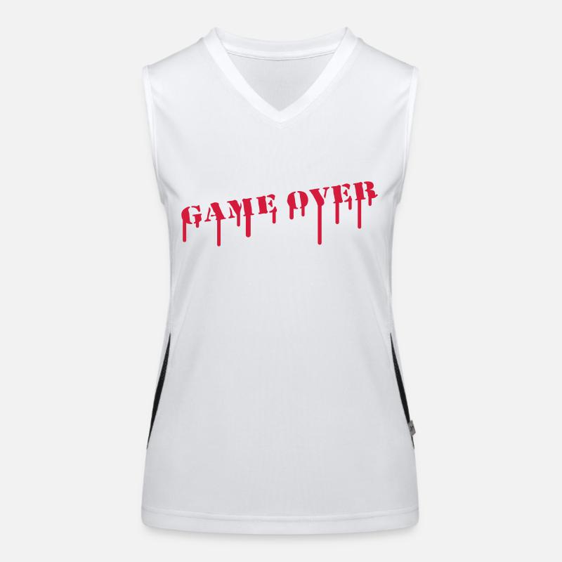 game_over_paint Funktionelles Kontrast-Tank Top für Frauen