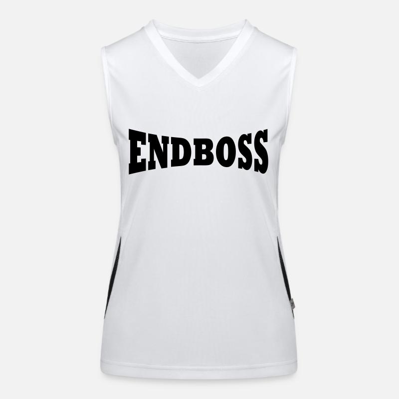 Final boss logo Women's Functional Contrast Tank Top