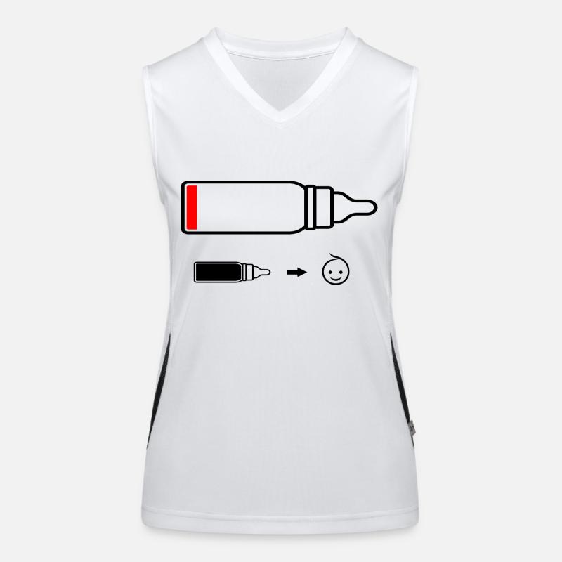 Baby battery or vial empty Women's Functional Contrast Tank Top