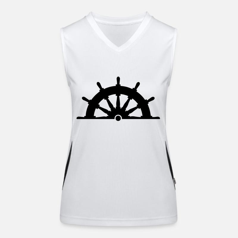 Steering wheel 1c Women's Functional Contrast Tank Top
