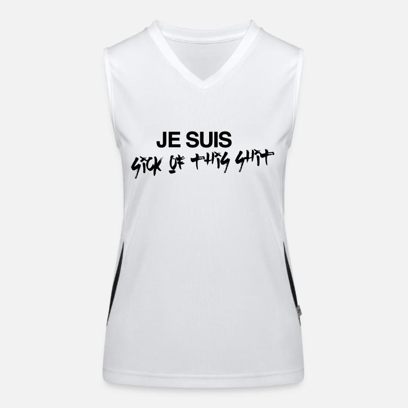 Je Suis Sick Of This Shit Débardeur respirant contrasté Femme
