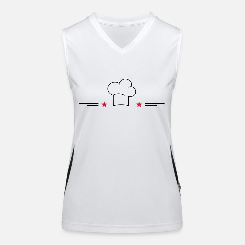 Design pour tabliers de cuisine Débardeur respirant contrasté Femme