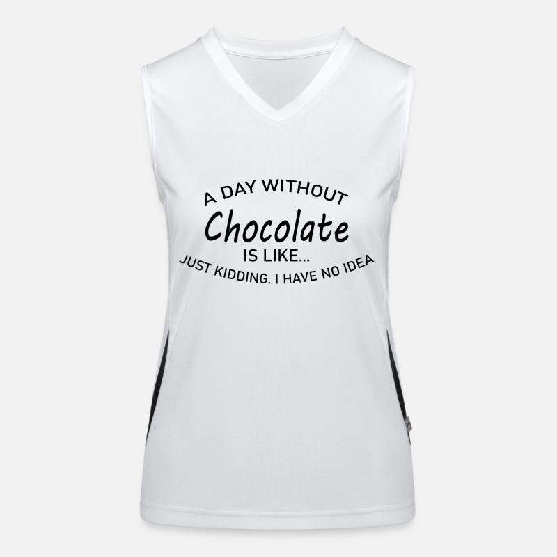 schokolade chocolate Funktionelles Kontrast-Tank Top für Frauen