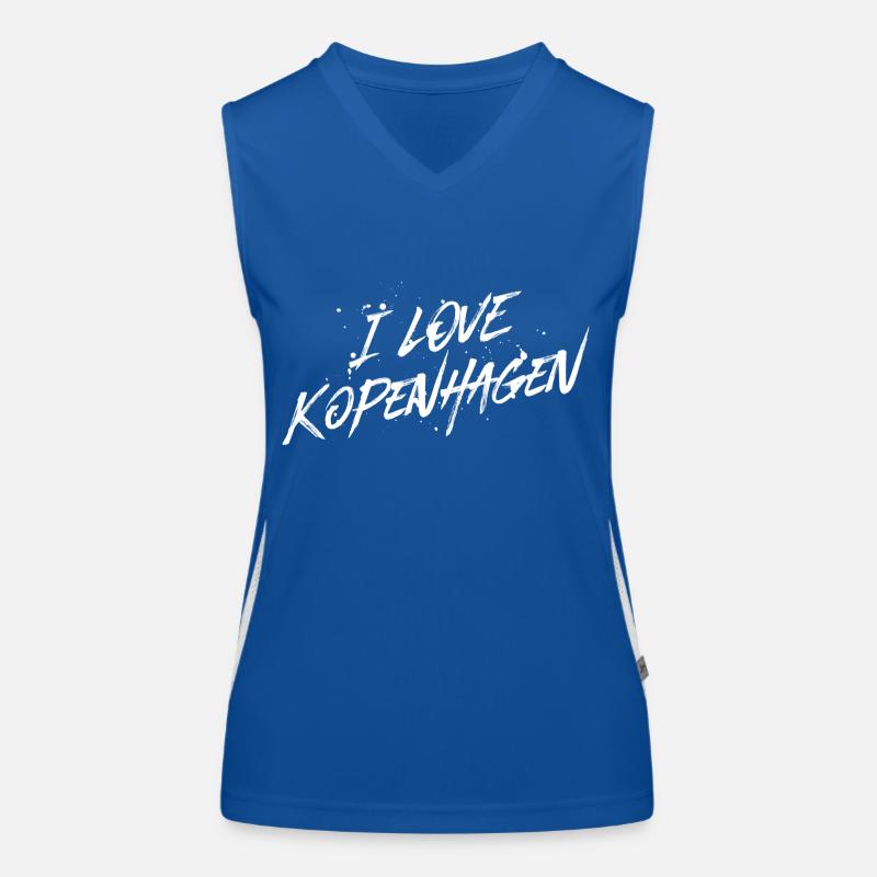 I Love Kopenhagen Funktionelles Kontrast-Tank Top für Frauen
