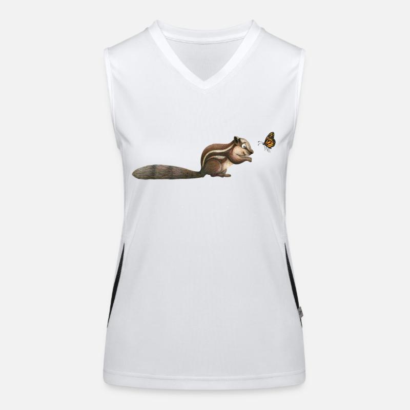 small chipmunk Women's Functional Contrast Tank Top