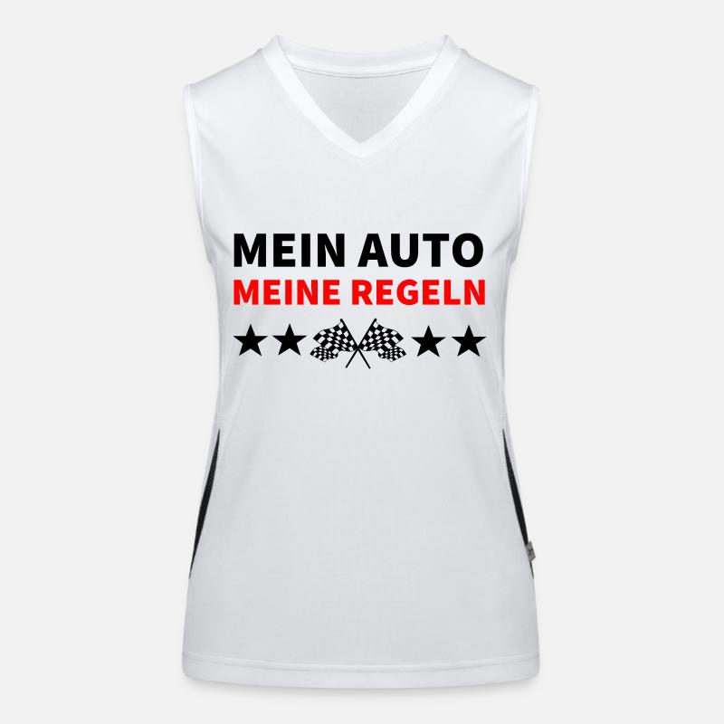 Auto Funktionelles Kontrast-Tank Top für Frauen