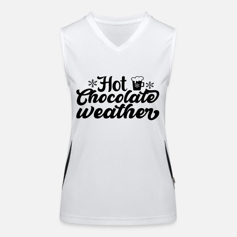 Hot Chocolate Weather Funktionelles Kontrast-Tank Top für Frauen