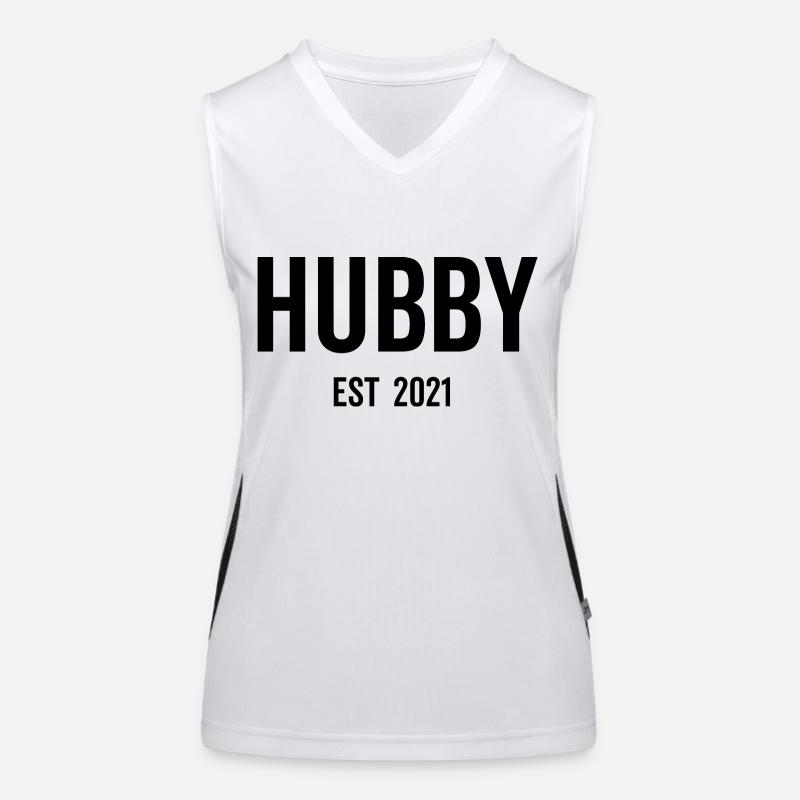 Ehemann Est 2021 Funktionelles Kontrast-Tank Top für Frauen